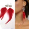 N2174ter_boucles_doreilles_plaque_argent_plumes_rouges