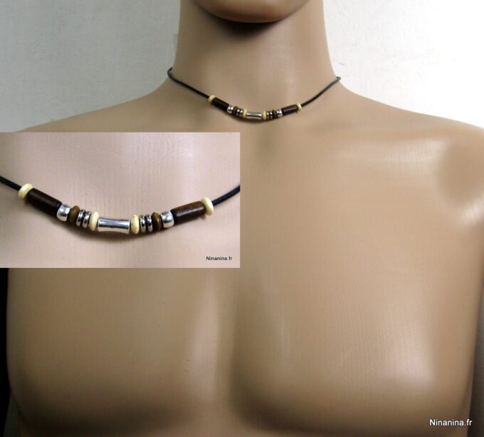 N2175BIS_collier_homme_cuir_turquoise_et_bois