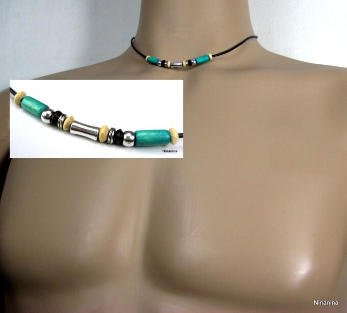 N2175terd_collier_cordon_cuir_et_perles_bois