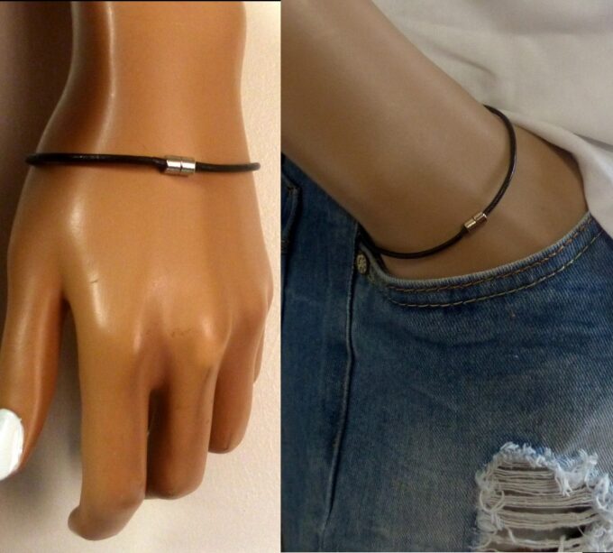 N2188a_Bracelet_homme_femme_cordon_cuir_fermoir_acier_aimante_NINANINA