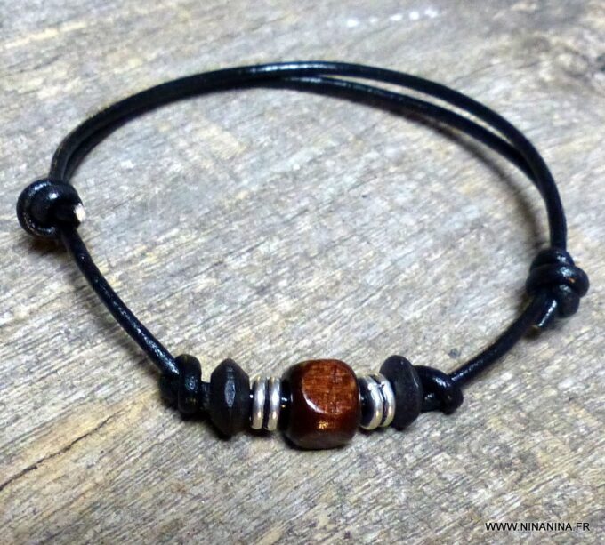 N2223D_Bracelet_homme_cordon_cuir_et_perles_en_bois_NINANINA