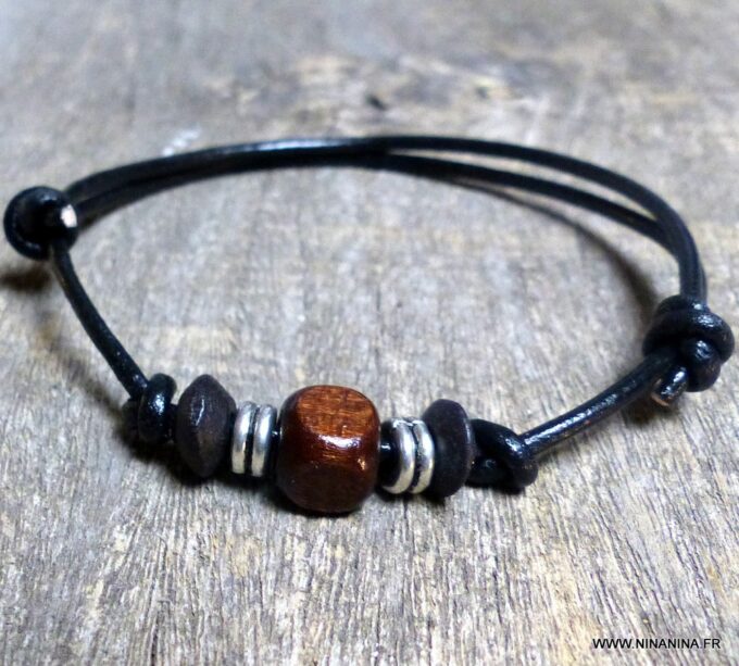 N2223F_Bracelet_homme_cordon_cuir_et_perles_en_bois_NINANINA