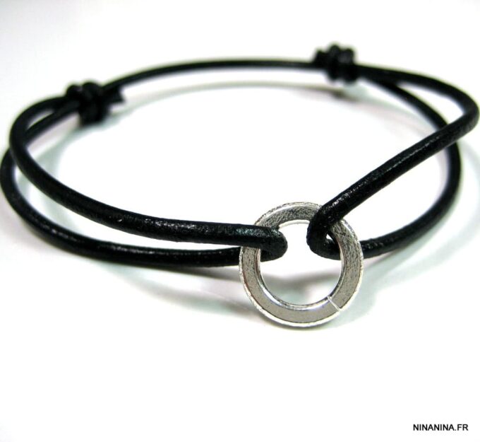 N2230terb_bracelet_cordon_cuir_anneau_plaque_argent