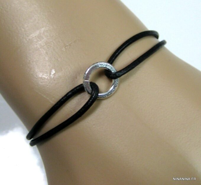 N2230terd_bracelet_cordon_cuir_anneau_plaque_argent