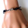 N2239a_Bracelet_cordon_cuir_perles_argent_925_massif_-_Bijoux_en_ligne_NINANINA