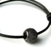 N2266b_bracelet_homme_cuir_perle_noire