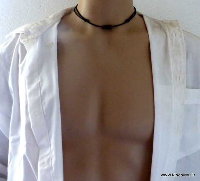 N2280I_Collier_homme_cordon_cuir_rondelles_de_bois_-_Bijoux_Colliers_en_ligne_NINANINA