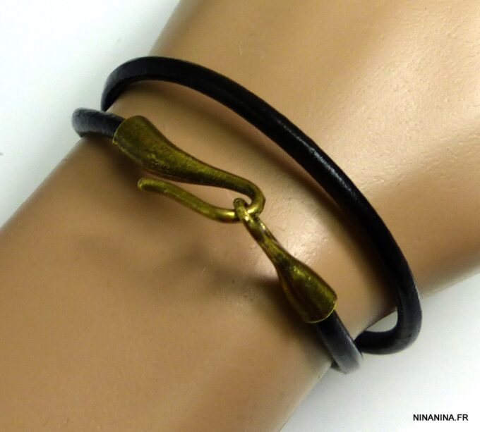 N2285tere_bracelet_cuir_et_fermoir_crochet_metal_bronze