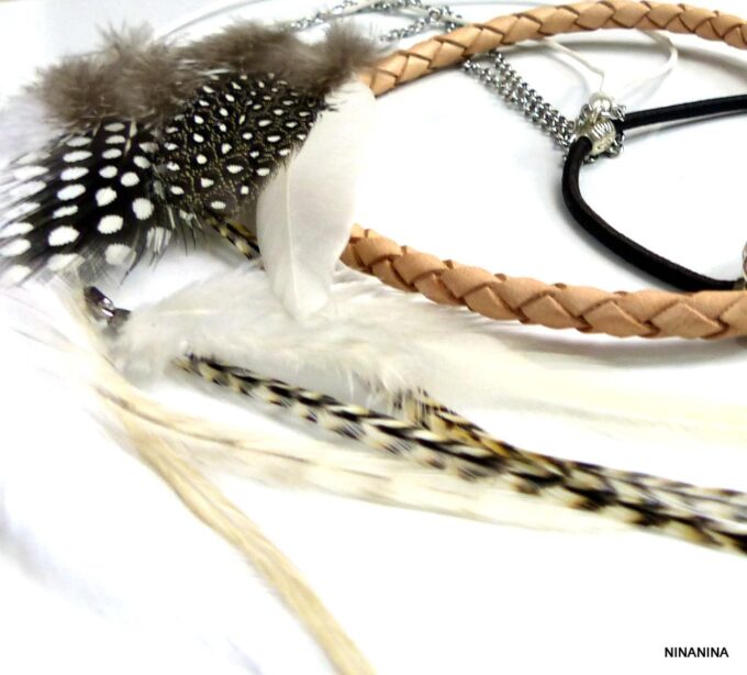 N2293terf_Headband_cordon_cuir_naturel_tresse_grandes_plumes