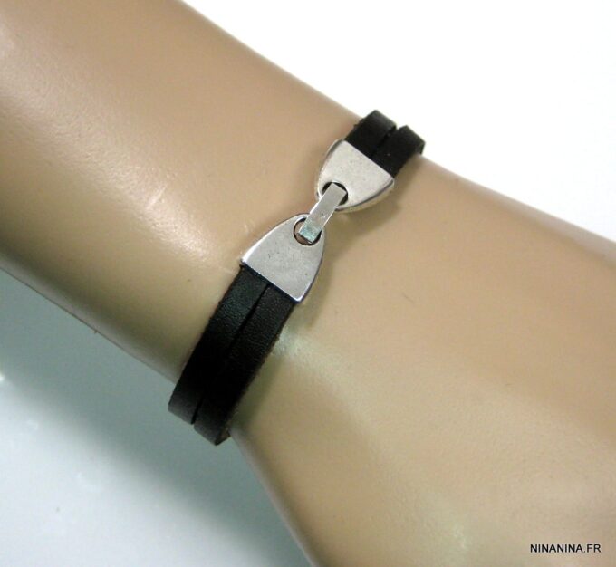 N2300terl_bracelet_cuir_fermoir_argent