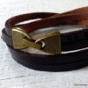N2301b_Bracelet_cuir_marron_fermoir_bronze_personnalise_-_Bijoux_Bracelets_en_ligne_Ninanina