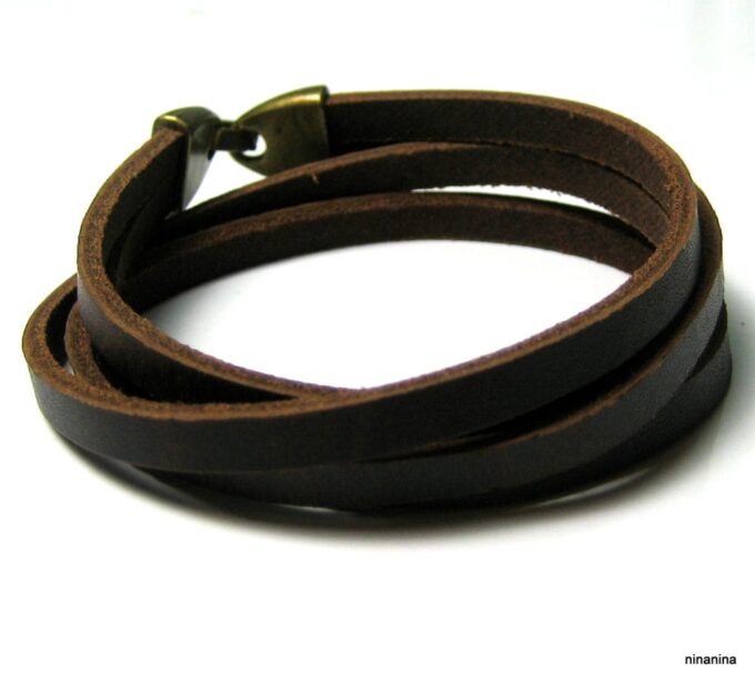 N2301terb_bracelet_wrap_cuir_et_metal_bronze