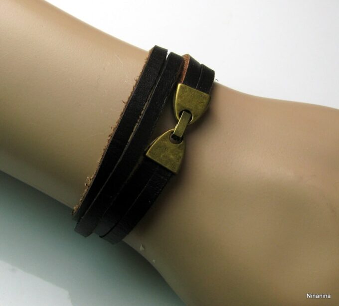 N2301terc_bracelet_cuir_marron_et_fermoir_bronze