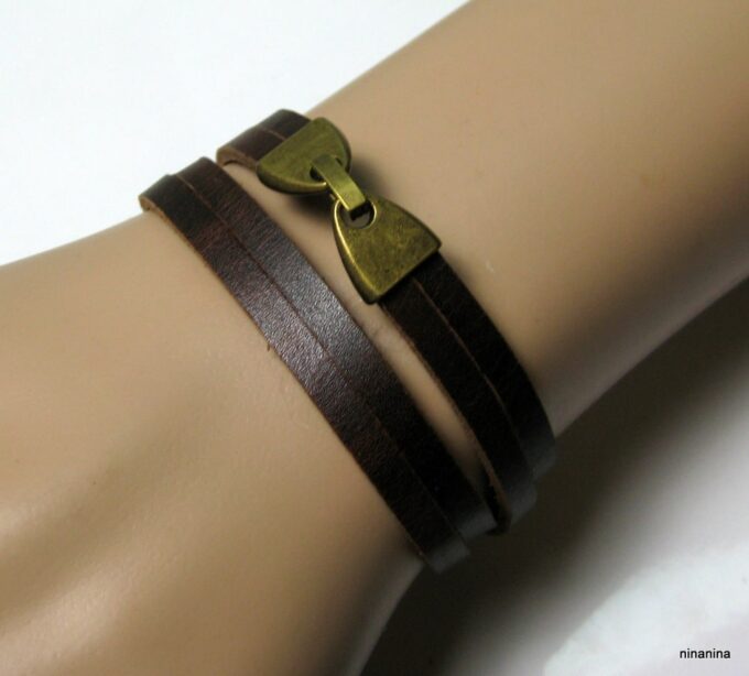N2301terc_bracelet_wrap_cuir_et_metal_bronze