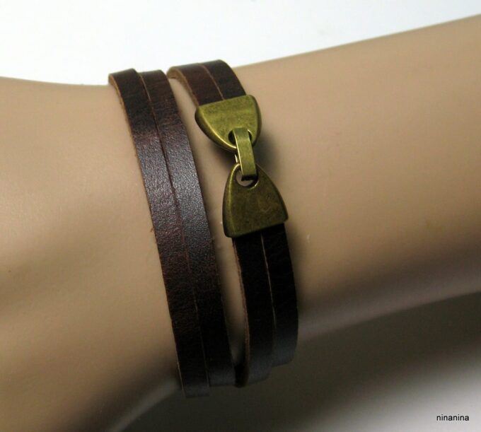 N2301term_bracelet_wrap_cuir_et_metal_bronze