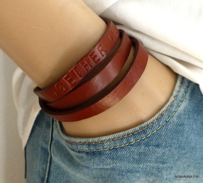 N2304d_Bracelet_personnalise_cuir_3_tours_et_metal_argente_-_Bijoux_Bracelets_en_ligne_Ninanina