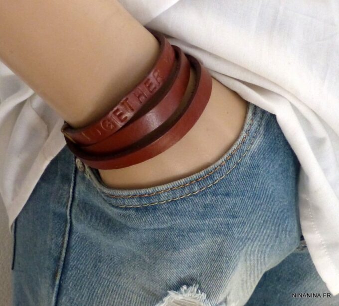 N2304i_Bracelet_personnalise_cuir_3_tours_et_metal_argente_-_Bijoux_Bracelets_en_ligne_Ninanina