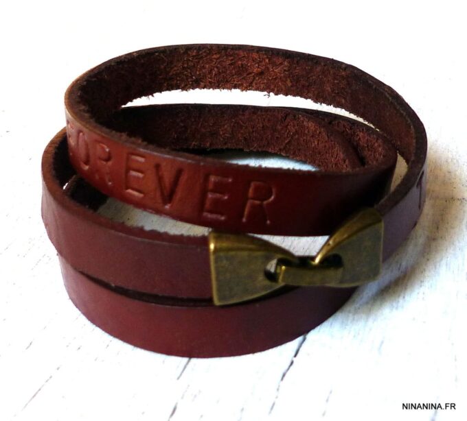 N2304j_Bracelet_personnalise_cuir_3_tours_et_metal_argente_-_Bijoux_Bracelets_en_ligne_Ninanina