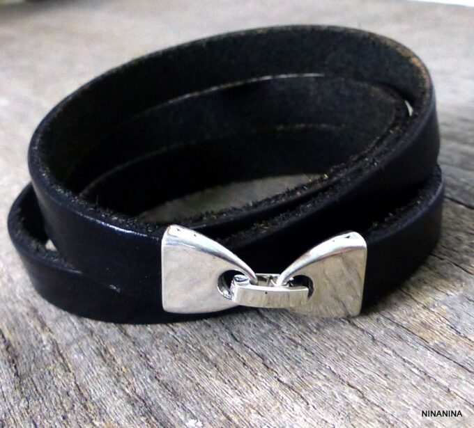 N2304terb_Bracelet_personnalise_cuir_et_metal_argente
