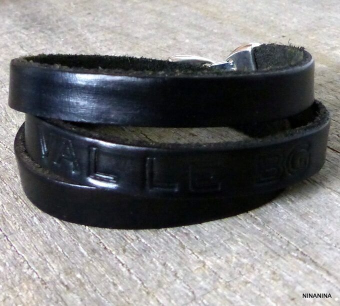 N2304terj_Bracelet_personnalise_cuir_et_metal_argente