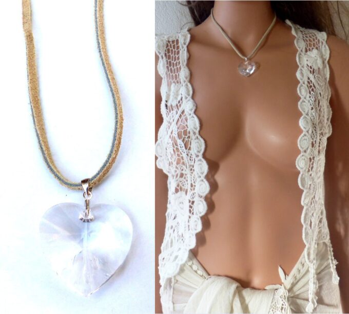 N2315_Collier_cordon_daim_argent_massif_gros_coeur_swarovski_-_Bijoux_Colliers_boheme_en_ligne_ninanina