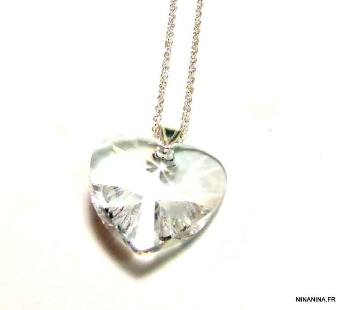 N2345tert_Collier_sautoir_argent_massif_coeur_swarovski