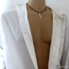 N2379l_Collier_homme_cordon_cuir_dent_de_tigre_nacre_-_Bijoux_Colliers_en_ligne_Ninanina