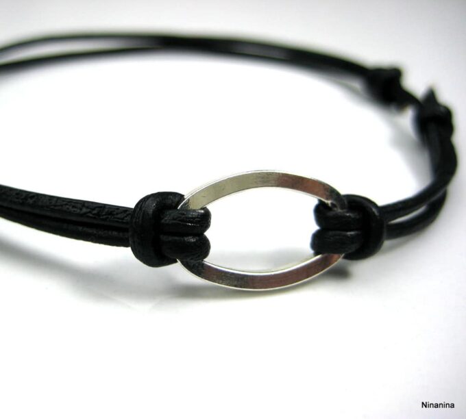N2410terb_bracelet_cordon_cuir_et_anneau_ovale_argent