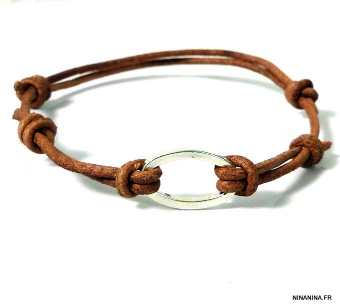 N2410terf_bracelet_cordon_cuir_anneau_plaque_argent