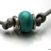 N2435terb_bracelet_cordon_cuir_turquoise_et_argent_massif