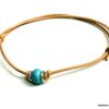 N2435terc_Bracelet_cordon_cuir_argent_massif_turquoise