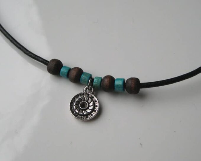 N2457_collier_homme_cuir_argent_et_bois