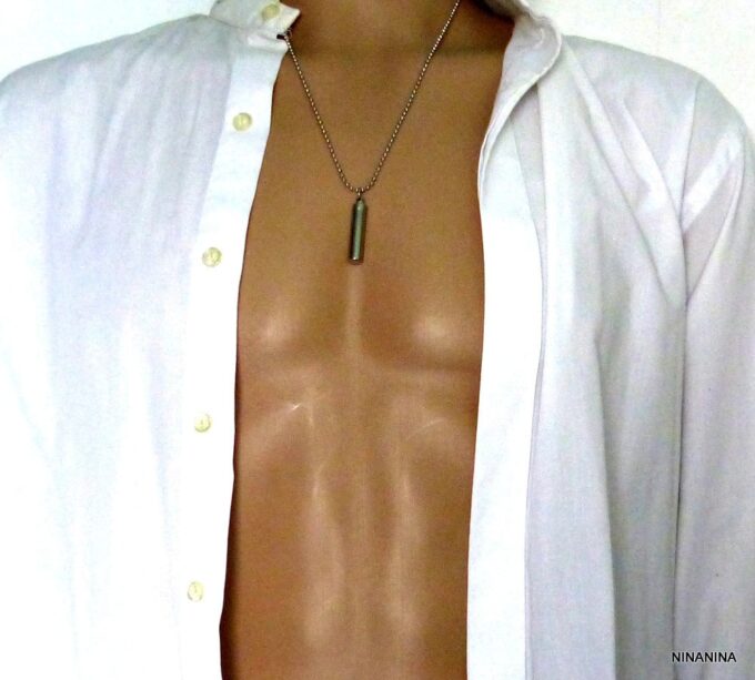 N2466tere_Collier_homme_porte-message_acier_inoxydable