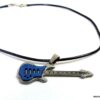 N2471tera_Collier_homme_cordon_guitare_bass_bleue