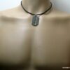 N2482terb_collier_cuir_lame_de_rasoir_acier_inoxydable