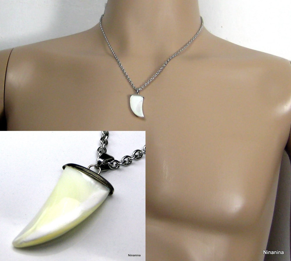 Collier De Pendentif De Requin Glacé Bijoux En Acier Inoxydable En