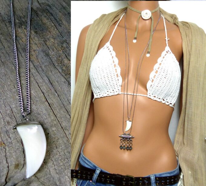 N2486tere_Collier_long_-_sautoir_dent_de_requin_nacre_acier_inoxydable-1