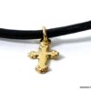 N2513terb_bracelet_cordon_cuir_croix_plaque_or