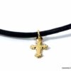 N2513terd_bracelet_cordon_cuir_croix_plaque_or