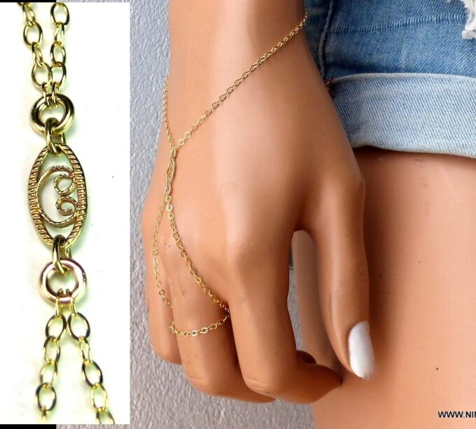 N2543a_Bracelet_bague_-_chaine_de_main_plaque_or_-_Bijoux_Bracelets_en_ligne_Ninanina