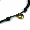 N2563bisa_collier_cordon_cuir_et_coeur_argent_massif_plaque_or