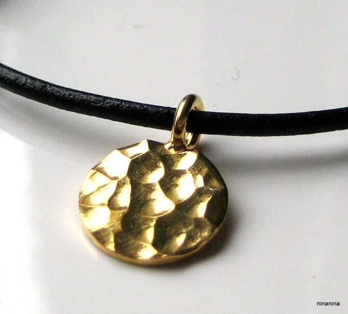 N2564a_bracelet_cuir_argent_massif_plaque_or