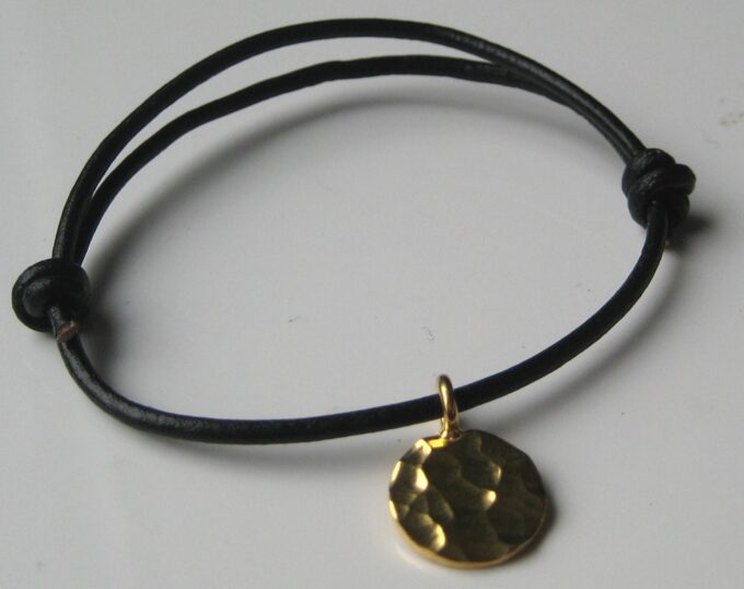 N2564c_bracelet_cuir_argent_massif_plaque_or