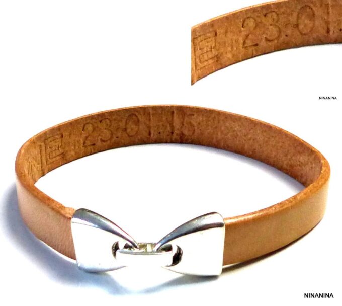 N2585ter_Bracelet_homme_cuir_personnalise_prenom_fermoir_metal_argent