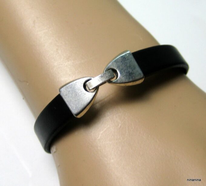 N2585terd_bracelet_homme_cuir_et_metal_argent