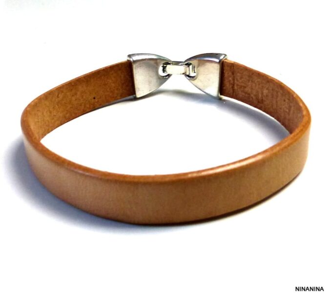 N2585terh_Bracelet_homme_cuir_personnalise_prenom_fermoir_metal_argent