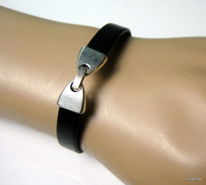 N2585teri_bracelet_homme_cuir_et_metal_argent