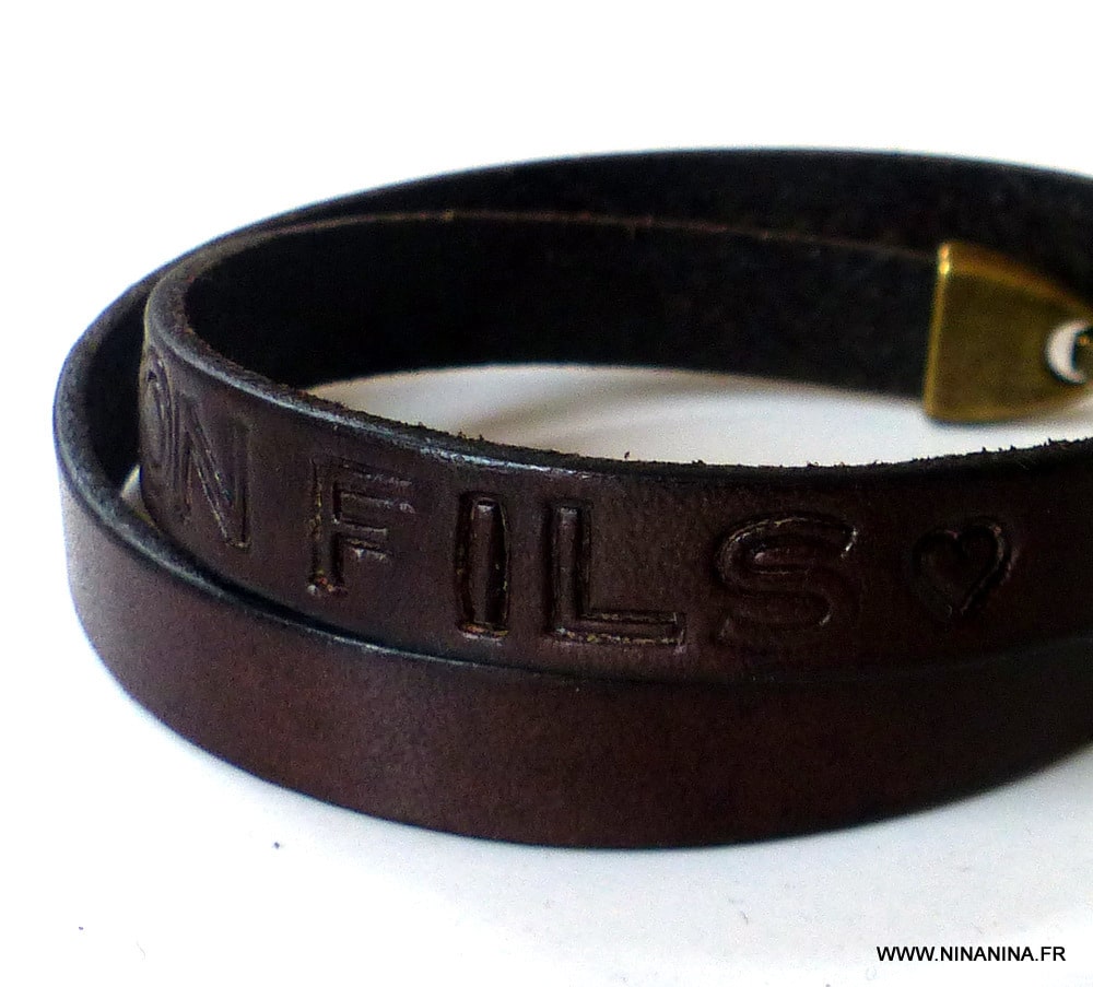Bracelet cuir 2 tours personnalisé – Image 36