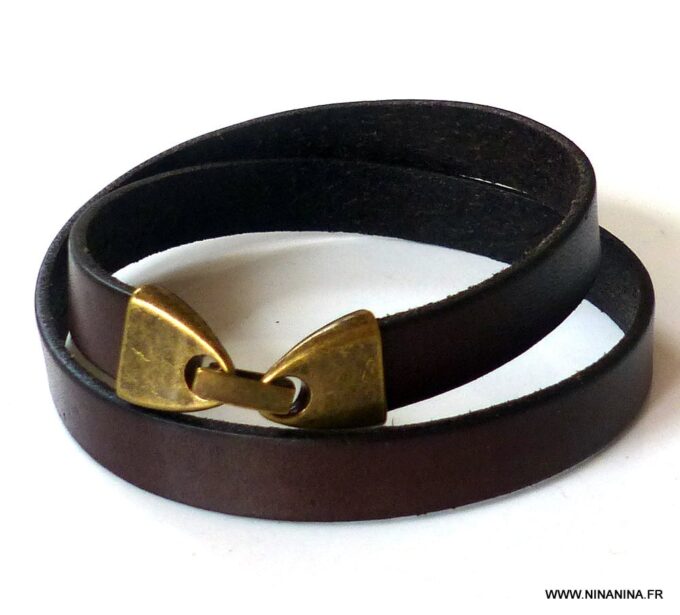 N2586c_Bracelet_cuir_2_tours_personnalise_fermoir_metal_bronze_-Bijoux_Bracelets_en_ligne_NINANINA