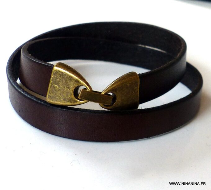 N2586f_Bracelet_cuir_2_tours_personnalise_fermoir_metal_bronze_-Bijoux_Bracelets_en_ligne_NINANINA